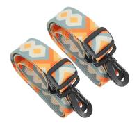 DECHOUS Correa para Botas de Esquí Ajustable 90 CM 2 Piezas Amarilla y Azul Correa de Transporte y Fijación para Patines de Hielo y Ruedas Adecuado para Actividades al Aire Libre y