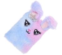 DECHOUS Cuaderno de Notas para Niña Cubierta de Felpa en Color Morado Tie-dye, Tamaño Mini Portátil, Cuaderno de Peluche Papel Rayado Adecuado para Diario y Libro de Viajes