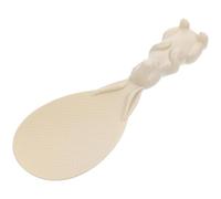 DECHOUS Cuchara de Arroz Vertical de Pie en PP Alimentario Marrón, Paleta Antiadherente Resistente al Calor, Diseño Ergonómico para Cocina y Comedor, Utensilio Práctico para Reutilizable