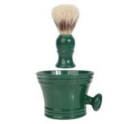 DECHOUS Cuenco de Espuma de Poliestireno Crear Espuma y Kit de Aseo Masculino Brocha de Afeitar de Cerda Natural para Limpiar Barba en Casa o Viaje