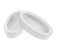 DECHOUS Cuenco Ovalado para Reptiles Comedero y Bebedero de Cerámica Resistente Borde Antiescape Tamaño Mediano para Terrario Mascotas Pequeñas