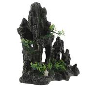 DECHOUS Decoración para Peceras Roca Artificial de Resina Cueva Escondite para Gambas y Peces Piedra Dragón Simulada para Acuarios Adorno Natural para Acuarios Grandes y Pequeños