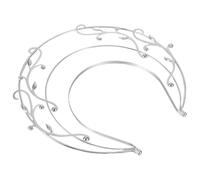DECHOUS Diadema de Tiara de Tres Capas para Bricolaje Tocado Vintage de Rama Blanca para Disfraz de Diosa Accesorios Cabello de Boda y Complementos de Disfraces Mujer