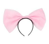 DECHOUS Diadema Lazo Grande de Tul Rosa Claro para Mujer Accesorio Ligero y Transpirable para Fiestas Cosplay y Festivales Diademas de Moda Lazos Tocado Femenino Elegante