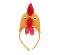 DECHOUS Diadema para Niñas Diseño de Ave Tridimensional en Color Amarillo Tierra Accesorio para Fiestas y Disfraces Tocado de Pascua Único y Banda Cabello Decorativa