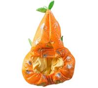 DECHOUS Disfraz de Calabaza para Perros y Mascotas en Poliéster Naranja, Estilo Halloween, Cómodo y Reutilizable para Fiestas y Retratos Familiares