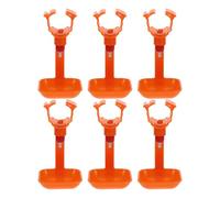 DECHOUS Dispensador de Agua Rellenable para Aves de Corral Bebedero Pequeño para Polluelos de y Codornices 6 Piezas Plástico Resistente para Granjas y Cría Doméstica