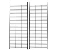DECHOUS Escalera para Gatos en Jaula de Alambre 2PCS, Accesorio metálico Negro para Parque doméstico, Funcional y fácil de Limpiar para Uso Interior
