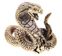 DECHOUS Escultura y de Latón Serpiente Dorado de para Adorno y Realista Adecuado para Ambientar de Escritorio Mesa de Té Espacios