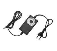 DECHOUS Estabilizador de Potencia para Tatuajes, Regulador de Voltaje 12v, Portátil, Abs Negro, para Máquina de Tatuajes y Aprendiz