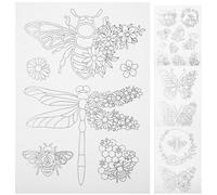 DECHOUS Estabilizador Hidrosoluble para Bordado DIY Láminas Solubles Agua Papel Rasgable Portátil para Camisetas y Manualidades Pack 4 Unidades para Costura y Decoración