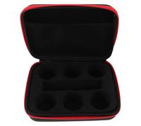 DECHOUS Estuche Rígido de EVA para Yo-Yos con 6 Compartimentos Bolsa Protectora a Prueba de Golpes Color Rojo Ligera y Portátil con Asa para Transporte y Almacenamiento en Viajes