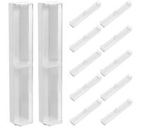 DECHOUS Estuches para Bolígrafos Individuales Semitransparentes Color Hueso 12 Unidades Plástico Reutilizable para Obsequio Oficina Escuela Cumpleaños