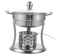 DECHOUS Estufa De Un Solo Fuego Olla De Ramen Coreano Olla a Gas Olla De Sopa Olla Shabu Shabu Olla De Vapor De Alimentos Olla De Fideos Mini Olla Individual Calentador Estilo Chino Vidrio