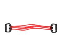 DECHOUS Extensor de Fuerza Ajustable 20-120 Lbs para Entrenamiento de Brazos Pecho y Espalda Banda Elástica Roja de Alta Resistencia con Cuerda de Tracción para Fitness Casa Equipo