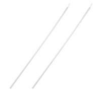 DECHOUS Extensor de Soporte de Cortina Doble Barra 60 CM Acrílico Blanco 2 Juegos para Persianas y Barras de Techo Accesorio Reemplazo para Cortinas Correderas y Puertas