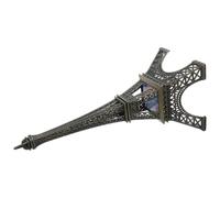 DECHOUS Figura LED París Torre Eiffel Decorativa 16 Luces, Estilo Vintage | Plástico y Aleación de Zinc, Batería Aaa Integrada, Luz Clara para Estantes y Patios Estilo Aleatorio