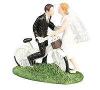 DECHOUS Figura Novios en Resina Velo Adorno para Pastel de Boda Decoración Romántica para Mesa y Obsequio de San Valentín Estatua Estable y Duradera