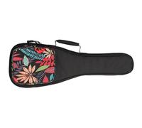 DECHOUS Funda para Ukelele 23 Pulgadas Acolchada Doble Correa para Hombros Bolsa de Almacenamiento de Nailon Bolsillo Frontal para Accesorios Funda de Transporte Ligera para Concierto y