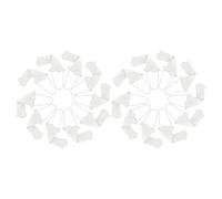 DECHOUS Gorros Elásticos para Adultos 20piezas de Algodón Blanco Control de Humedad para Vendajes de Emergencia y Cuidado Postquirúrgico