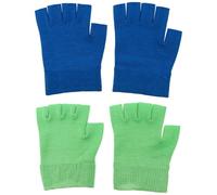 DECHOUS Guantes de Gel Hidratantes para Manos Secas Terapia Hidratante Unisex Talla Única 2 Pares Verde y Azul para Cuidado de Spa y Uso Diario