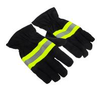 DECHOUS Guantes de Soldadura Resistentes y Aislantes para Extinción de Incendios, Fabricados en Algodón Alto Rendimiento de Durabilidad y Protección Térmica para Bomberos