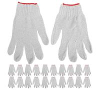 DECHOUS Guantes de Trabajo de Nylon y Algodón para Protección Integral de Manos, Antideslizantes y Resistentes, 12 Pares para Logística y Reparaciones en Casa Color Color Aleatorio