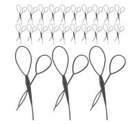 DECHOUS Herramientas para Peinar Recogidos de Cabello 50 Pares Grande y Pequeño Negras Antideslizantes para Trenza Francesa y Moños Accesorio Portátil para Uso Diario y Eventos