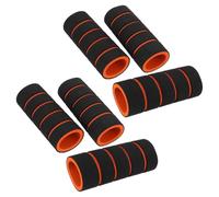 DECHOUS Juego 6 Piezas Fundas Antideslizantes para Barras de Dominadas de Puerta Puños de Esponja 100 MM Negro y Naranja Accesorios para Entrenamiento Físico Casa Almohadillas