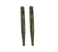 DECHOUS Juego de 2 Varillas de Masaje de Jade Natural para Reducir Hinchazón y Cuidado Facial Completo, Herramienta Gua Sha para Uso en Casa