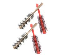 DECHOUS Juego de 4 Peines Cabello Rizado y Liso, Herramienta de Peluquería Antiestática de Abs, Cepillos de Masaje Redondos para Obsequio Color Aleatorio