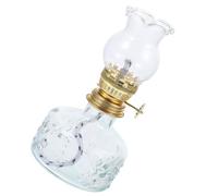 DECHOUS Lámpara de Queroseno Lámpara de Aceite de Vidrio, Candelero de Queroseno, Resistente al Viento, Fácil de Instalar, para Dormitorio y Festivales