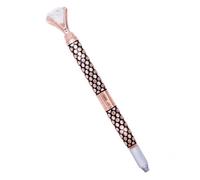 DECHOUS Lápiz para Cejas Dorado de Aleación de Aluminio Cristal, Herramienta Anti-rust para Operación de Cejas, Adecuado para Uso Profesional Femenino