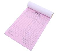 DECHOUS Libro de Facturas Autónomo Libro de Facturas para Registros Financieros, 2 Partes, Papel, Blanco, Procesamiento de Pedidos, Duplicación Automática, para Registro de Pedidos