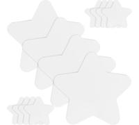 DECHOUS Lienzos de Algodón 15X15 CM 10 Piezas para Pintura Acrílica y Óleo Tablero de Dibujo Bordes Redondeados Lienzo Estirado Profesional Artistas