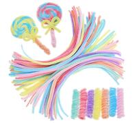 DECHOUS Limpiapipas para Manualidades 200 Unidades Tallos de Chenilla de Felpa Suaves 30 CM X 6 MM Limpiapipas Gruesos y Flexibles para Bricolaje y Decoración Artesanal