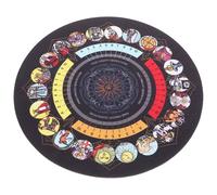 DECHOUS Mantel de Goma para Cartas de Tarot Tamaño Estándar, Tapete Antideslizante y Flexible para Altar, Suministros Hogar y Juego de Adivinación, Diseño Clásico de Tarot para Uso Ritual
