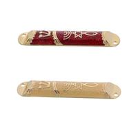 DECHOUS Mezuzá Metálica para Puerta Pergamino Bendición Judía, Metal Resistente, Colores Rojo y Dorado, para Rituales y Protección del Hogar, Adecuado Decoración Navideña, Juego de 2