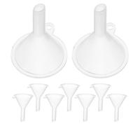 DECHOUS Mini Embudo Plástico Transparente 10 Piezas para Maquillaje y Aceite, Herramienta Pequeña para Dispensar Líquidos en Cocina y Viajes, Adecuado para Lociones, Perfumes y Aceites