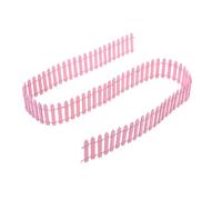DECHOUS Mini Valla de Madera Rosa de 100 Cm X 5 Cm Flexible para Jardín Pequeño y Bonsái Forma Realista y Piezas para Crear Cualquier Diseño en Patios o Casas de Muñecas