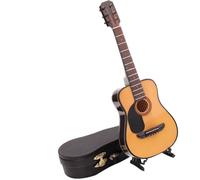 DECHOUS Miniatura de Guitarra Decorativa Modelo Realista para Decoración del Hogar y Ayuda Didáctica para Coleccionistas Regalo Duradero y Accesorio Fotográfico