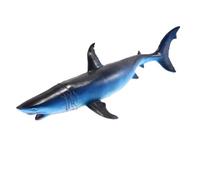 DECHOUS Modelo de Tiburón Azul con Sonido Juguete Educativo para Figura de Animal Marino para Decoración de Escritorio y Aprendizaje Interactivo