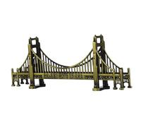 DECHOUS Modelo del Puente Golden Gate Escultura del Puente Golden Gate Recuerdos De California Decoración Metálica Estatua del Puente Golden Gate Réplica Viajar Americano Antiguo Aleación