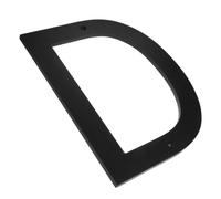 DECHOUS Números para Puerta en Acrílico Negro Estilo Moderno y Elegante, Placa de Letras para Villa y Edificios Comerciales Visibilidad Mejorada