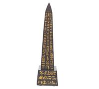 DECHOUS Obelisco Egipcio Adornos Egipcios Tema Egipcio Obelisco Templo De Ra Adorno para El Hogar Estatua del Antiguo Egipto Obelisco Dorado De Obeliscos Familiar Ídolo Resina