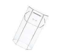 DECHOUS Organizador de Cosméticos Transparente de Acrílico Bote Hexagonal para Brochas de Maquillaje Tapa Antipolvo y Bolsa de Perlas Blancas Cubo de Almacenamiento Resistente al Agua