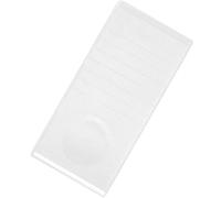 DECHOUS Paleta Adhesiva Rectangular de Cristal Escala para Extensiones de Pestañas de 25 MM Plataforma para Injerto Bandeja para Pestañas Herramienta Profesional