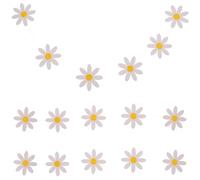 DECHOUS Pancarta Colgante de Margaritas Blanca 3 Piezas para Decoración de Cumpleaños Infantil Banderín Festivo Reutilizable para Fiestas de Niñas y Ambientes Alegres