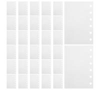 DECHOUS Papel Protector de Pegatinas de Doble Cara para Carpeta de 6 Anillas A7, Papel de Liberación Blanco, Diseño Extraíble y Expandible, 60 Piezas para Manualidades