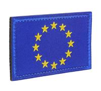 DECHOUS Parche Bordado Bandera Unión Europea de Nailon Resistente Insignia Decorativa para Ropa Mochila y Sombreros Accesorio Multifuncional para Manualidades y Personalización